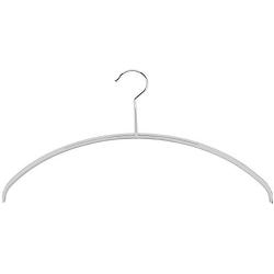 MAWA by Reston Lloyd Euro Series Non-Slip Space Saving Clothes Hanger for Shirts & Dresses, Style 40/P, Set of 10, Silver