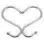 GUCTOP Round S Hooks - Kitchen Pot Racks Hook 10 Pack Set - Heavy Duty S Shaped Clothing Hangers - Fits Utensil Organizer Rack Hanger Bar - Outdoor Garage Home Storage Organization