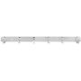 Wall Hook Aluminum Alloy Wall Mount Coat Hook Rack for Hanging Clothes Coat Hat Towels Hanger Home Bathroom Kitchen Household Hardware (6 Hooks)