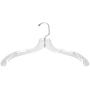 NAHANCO 507 Plastic Dress Hanger, Medium Weight, 17", Clear (Pack of 100)
