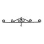 HOME-X Wall Calendar Hanger Hook, Rustic Home Decor, Scroll Design Home Decorations