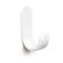 Curve Hook Wall Hook Wooden Coat Hook for Hallway Living Room Office Hanger Home Decor (White)