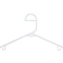 SMART ONYE Pack of 50 Standard Premium Plastic Hangers White (White)
