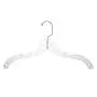 12 Quality Heavy Duty 17" Clear Crystal Plastic Hangers - 12 Pack (Crystal Suit Hangers - 12 Pack)