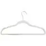 50 pc Premium Quality Off-White Velvet Hangers - Space Saving Thin Profile, Non-slip Padded with Notched Shoulders for Dresses and Blouses ??“ Strong Enough for Coats and Pants