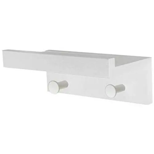 Wall Mounted Shelf Coat Hooks - Entryway Shelf with Hooks,2 Hooks 9 inches,Hanging Book Shelves with Hat Racks Wall Storage Shelf with Hooks Hanging Shelf with Holder for Bedroom, Kitchen, Bathroom Wall Mounted Shelf Coat Hooks - Entryway Shelf with Hooks,2 Hooks 9 inches,Hanging Book Shelves with Hat Racks Wall Storage Shelf with Hooks Hanging Shelf with Holder for Bedroom, Kitchen, Bathroom