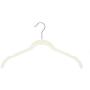 Closet Complete Premium Quality, True-Heavyweight, Virtually-Unbreakable Velvet Hangers, Ultra-Thin, Space Saving, No Slip, Best for Shirt, Dress, Lingerie, 360° Spin, Chrome Hooks, Ivory, Set of 50