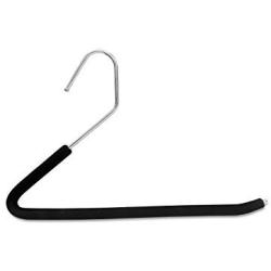 Decor Hut Foam Coated Hangers 24 Pack ? 13 Inch Non-Slip Black Hangers for Clothes ? Premium Quality Materials ? Sturdy Design ? Easy Slide & Foam Protected ? Slim to Save Closet Space