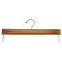 Pillowtex Wooden Pants Clothes Hangers - Set of 10 Natural Finish Hangers