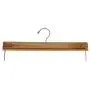 Pillowtex Wooden Pants Clothes Hangers - Set of 10 Natural Finish Hangers
