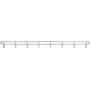 Woyisisi Clothes Hanger Wall Mounted 8 Hooks Hat Keychain Laundry Rack Hanger Storage Shelf Home(White)