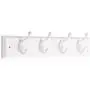 Liberty Hardware 129847 18-Inch Coat and Hat Rail/Rack with 4 Heavy Duty Hooks, White and White Liberty Hardware 129847 18-Inch Coat and Hat Rail/Rack with 4 Heavy Duty Hooks, White and White