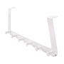 Anyren Multifunction Hook Behind The Door 6 Linked Carbon Steel Hooks Clothes Hat Scarf Storage Hangers Plastic Hook Space Saving Durable Hanger