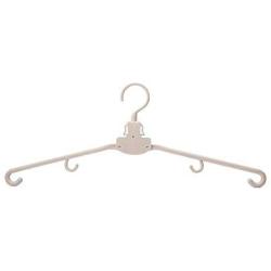 Plastic Folding Hook Hanger Seamless Non-Slip Home Wardrobe Drying Clothes, 20pcs (Color : Beige)