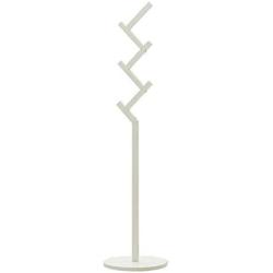 Quisilife Wooden Coat Rack Stand 5 Hooks Clothes Stand Tree Stylish Wooden Hat Coat Rail Stand Rack Clothes Jacket Storage Hanger Organiser Coat and Hat Rack (Color : White, Size : One Size)