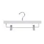 Nature Smile Solid Lotus Wood Deluxe Wooden Pants Hangers Bottom Hanger Jeans Hanger Skirt Hanger with 2-Adjustable Clips Anti-rust Hook Pack of 10 (White) Nature Smile Solid Lotus Wood Deluxe Wooden Pants Hangers Bottom Hanger Jeans Hanger Skirt Hanger with 2-Adjustable Clips Anti-rust Hook Pack of 10 (White)