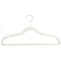 Hodiso Direct 10pcs Plastic Clothes Hangers Heavy Duty Non Slip Suit Clothes Hanger Ivory White