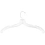 NAHANCO 405 Plastic Dress Hanger, Heavy Weight, 17", Clear (Pack of 100)