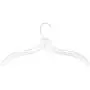 NAHANCO 405 Plastic Dress Hanger, Heavy Weight, 17&quot, Clear (Pack of 100)