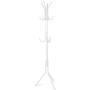INTEY Standing Coat Rack 11 Hooks Hanger Holder Hooks for Dress Jacket Hat and Umbrella Tree Stand Base Metal, White