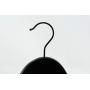 Xyijia Luxury Black Wooden Hanger for Clothes Blouse Shirts, 44cm Length (10 Pieces/Lot)