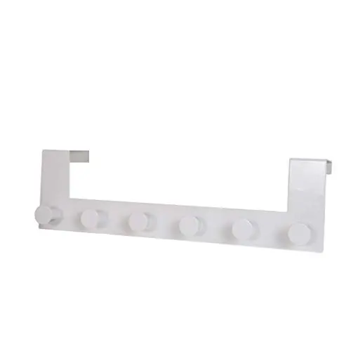 Pentaero Wrought Iron Door Back Hanger, Household Nail-Free Stainless Steel Hook, Iron Art Back Door Hanger Hook, Bathroom Kitchen Hanger Towel Clothes Door Rack (White) Pentaero Wrought Iron Door Back Hanger, Household Nail-Free Stainless Steel Hook, Iron Art Back Door Hanger Hook, Bathroom Kitchen Hanger Towel Clothes Door Rack (White)