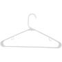 White Plastic Clothes Hangers | The Best Choice Everyday Standard Suit Clothe Hanger Target Set | Bulk Beauty Closet Room Pack | Adult Clothing Drying Rack Dress Form Shirt Coat Hangers with J Hooks