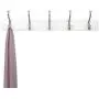 AmazonBasics Wall Mounted Standard Coat Rack, 5 Hooks, Set of 2, White