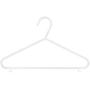 HANGERWORLD 18 White 11.8inch Plastic Kids Coat Clothes Garment Pants Skirt Bar Baby Toddler Hangers