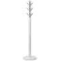 Umbra Flapper Coat Rack, Clothing Hanger, Umbrella Holder, and Hat Organizer, Great for Entryway, White/Nickel