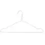 HANGERWORLD 20 Strong 16.1inch Metal 13 Gauge White Wire Remat Clothes Garment Notched Pants Bar Hangers. HANGERWORLD 20 Strong 16.1inch Metal 13 Gauge White Wire Remat Clothes Garment Notched Pants Bar Hangers.