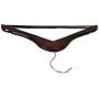 Pillowtex Childrens Wood Top Closet Clothes Hangers w/Bar - Set of 50 Walnut Finish Hangers