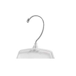 NAHANCO 98800 Plastic Shirt Dress Hanger with a Coordinate Connector, Heavy Weight, 17", Clear (Bulk Pack of 100)