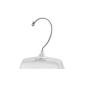 NAHANCO 98800 Plastic Shirt Dress Hanger with a Coordinate Connector, Heavy Weight, 17", Clear (Bulk Pack of 100)