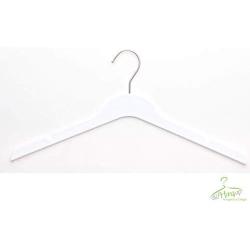 Elegant Plastic Hangers- Heavy Duty Coat Hangers- Clothing Hangers for Tank Top, Shirt, Sweater, Dress- Non Slip, Slim and Space Saving Plastic Clothes Hangers (White, 76)