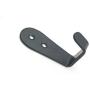Flyisland Wall Hooks 8 Pcs, Coat Hooks Garage Hook Wall Mounted Hat Hangger Hooks Robe Hook Single Coat Hanger Heavy Duty (8 Pack, Black)