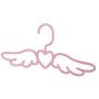 Studyset Cute Kids Clothes Hangers, Multi-Function Nonslip Cartoon Wings Shape Clothes Hanger for Kids Small (10 Packs) Pink