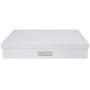 Bigso Sverker Fiberboard Legal/Art Storage Box, 3.3 x 17.1 x 12.2 in, White