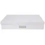 Bigso Sverker Fiberboard Legal/Art Storage Box, 3.3 x 17.1 x 12.2 in, White Bigso Sverker Fiberboard Legal/Art Storage Box, 3.3 x 17.1 x 12.2 in, White