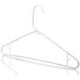 Neaties American Made White Plastic Hangers with Bar Hooks, Plastic Clothes Hangers Ideal for Everyday Use, Clothing Standard Hangers, 45pk