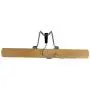 Pillowtex Adjustable Wooden Pants Clothes Hangers - Set of 50 Natural Finish Hangers