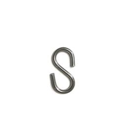 S Shaped Hook - Marine Grade 316 Stainless Steel 1.37'' Long, 1/8'' Thick Metal Hook for Hanging and Utility Use (6)