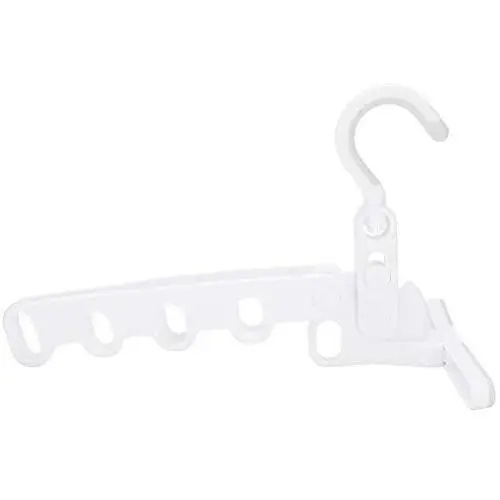 TOPINCN Clothes Hanger PP Portable Folding Hanger Clothes Drying Rack Organizer with 5 Hooks Rotated 360 Degrees for Household Clothes Storage 5kg