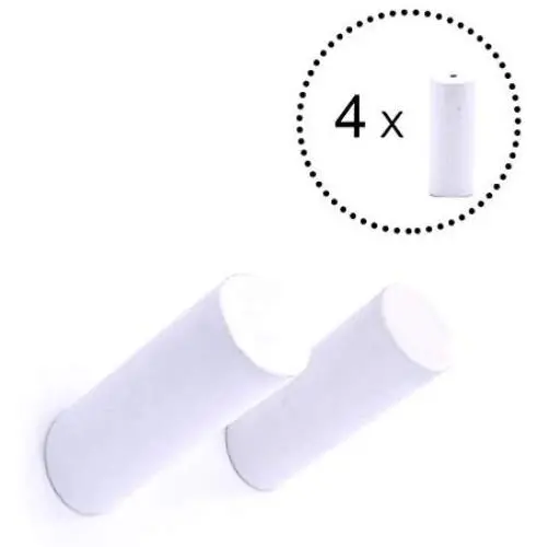 ANZOME Wooden Coat Hook, 4 Pieces Wood Wall Hook, Wooden Coat Peg Coat Hanger for Hanging Clothes, Hat, Scarves and Headphone in Bedroom, Living room, Hallway(Medium Type in White) ANZOME Wooden Coat Hook, 4 Pieces Wood Wall Hook, Wooden Coat Peg Coat Hanger for Hanging Clothes, Hat, Scarves and Headphone in Bedroom, Living room, Hallway(Medium Type in White)
