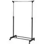 Adjustable Rolling Clothes Hanger Coat Rack Floor Hanger Storage Wardrobe Clothing Drying Racks with Shoe Rack