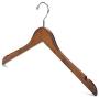 Nature Smile High Grade Lotus Wooden Hangers,10 Pack - Solid Wood Shirt Hangers,Dress Coat Jacket Clothes hangers,With Extra Smooth Finish, 360 Degree Swivel Hook(Retro)