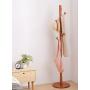 Coat Hangers Coat Stand Clothes Rack High-Grade Wooden Tree Coat Rack Stand, Free Standing Hallway Coat Hanger Hat Stand, for Handbag, Clothes -0223 (Color : Brown)