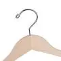 Cocomaya 17.5 Inch Unfinished Natural Wooden Eco Hanger Coats Clothes Dress Shirts Hanger with 360 Swivel Hook, Pack of 10