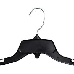 Hanger Central Heavy-Duty Black Plastic Closet Department Store Shirt Hangers, 17 Inch, 50 Pack