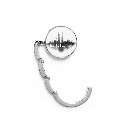 Kuala Lumpur Malaysia Landmark Ink City Table Hook Folding Bag Desk Hanger Foldable Holder